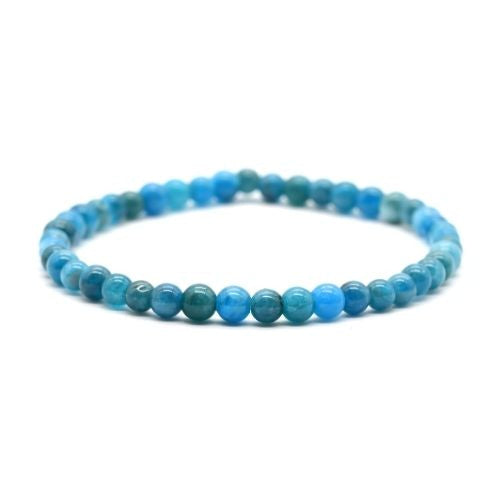 BRACELET APATITE BLEUE | 4 MM