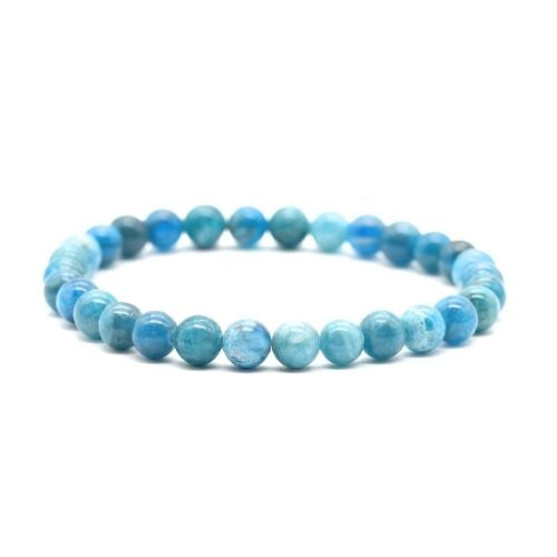 BRACELET APATITE BLEUE | 6MM