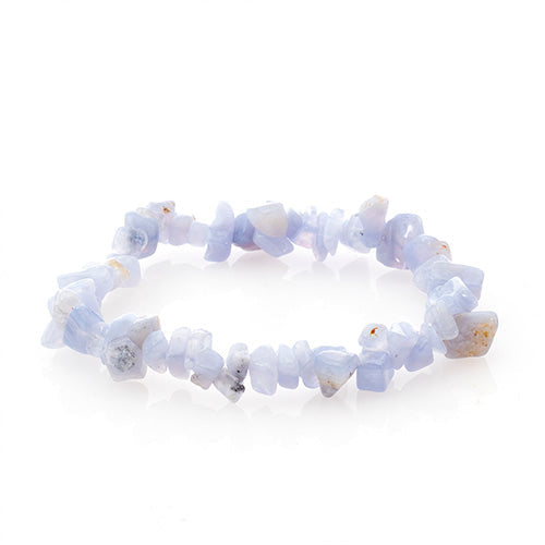 BRACELET BAROQUE CALCÉDOINE BLEUE