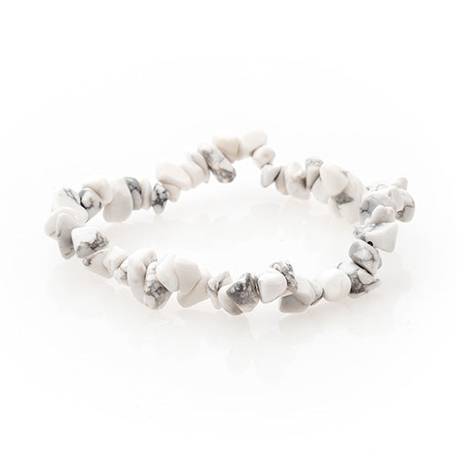 BRACELET BAROQUE HOWLITE BLANCHE