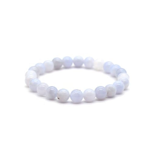 BRACELET CALCÉDOINE BLEUE | 8MM