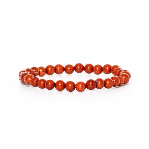 BRACELET ENFANT 4MM JASPE ROUGE