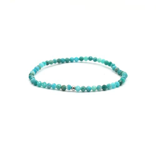 BRACELET FACETTÉ AMAZONITE 3 mm