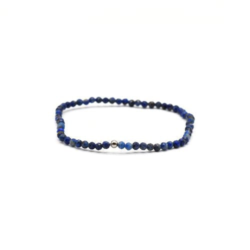 BRACELET FACETTÉ LAPIS LAZULI 3 mm