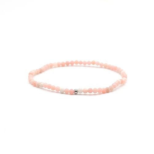 BRACELET FACETTÉ OPALE ROSE 3 mm