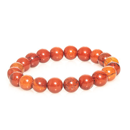 BRACELET JASPE ROUGE | 10MM