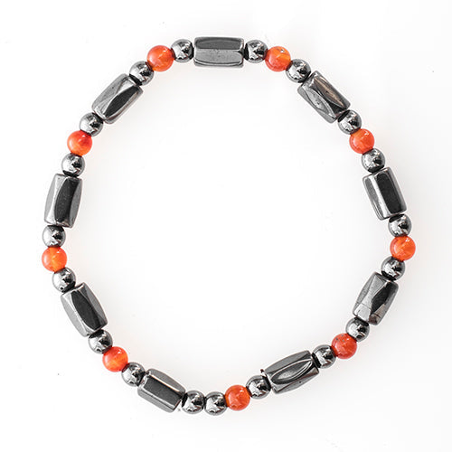 BRACELET MAGNÉTIQUE CORNALINE (4mm)