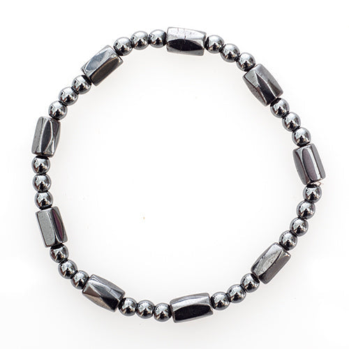 BRACELET MAGNÉTIQUE HÉMATITE (4mm)