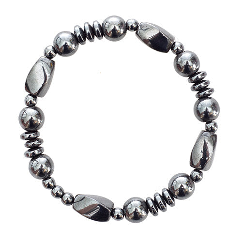 BRACELET MAGNÉTIQUE HÉMATITE (8mm)