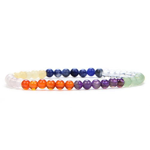 BRACELET PIERRES ASSORTIES 7 CHAKRAS | 4 MM