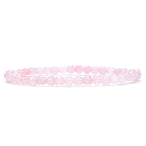 BRACELET QUARTZ ROSE | 4 MM