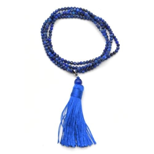 COLLIER MALA FACETTÉ LAPIS LAZUL