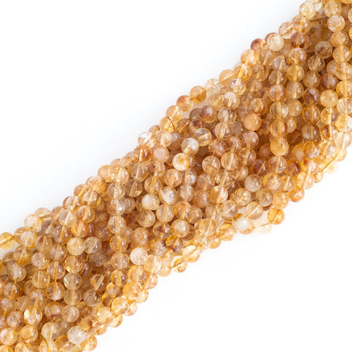 FIL DE PERLES 8MM CITRINE NATURELLE