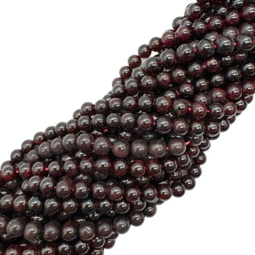 FIL DE PERLES 8MM GRENAT