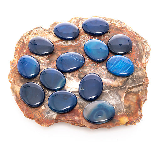 GALET AGATE BLEUE