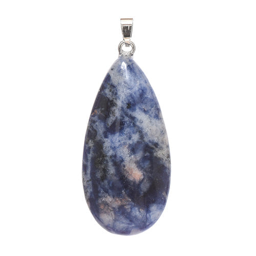 PENDENTIF GOUTTE SODALITE