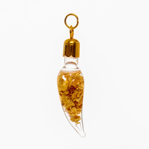 PENDENTIF PIMENT DE FEUILLES D’OR